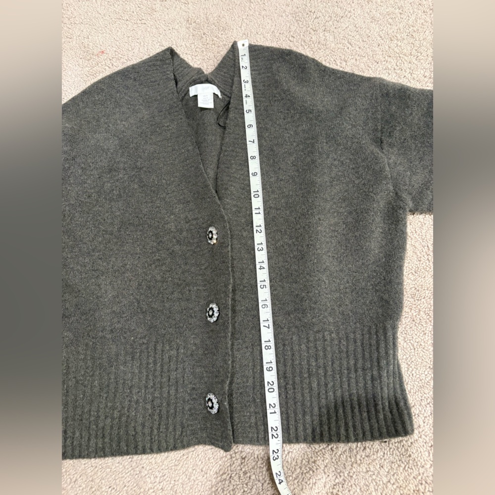 H&M Rhinestone-Button Cardigan & Skirt Set - Picture 7 of 12